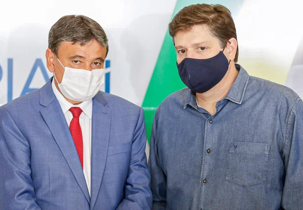 Wellington Dias recebe Baleia Rossi no Palácio de Karnak