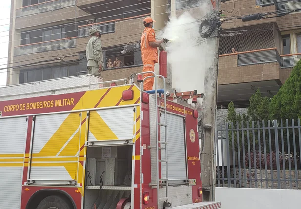 Princípio de incêndio deixa moradores do São Cristóvão sem energia