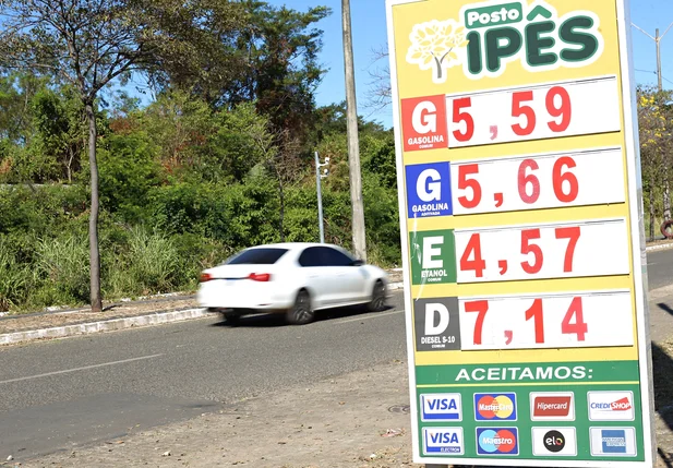 Litro da gasolina já pode ser encontrado a R$ 5,59 em Teresina