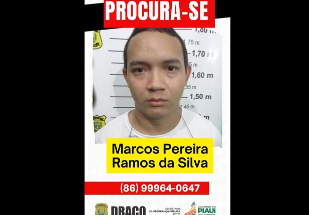 DRACO divulga foto de foragido acusado de roubar empresário Garimpeiro