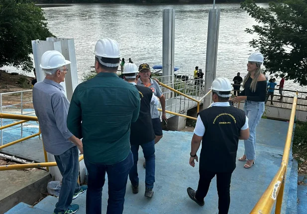Inspeção do Crea-PI na Ponte Metálica João Luís Ferreira