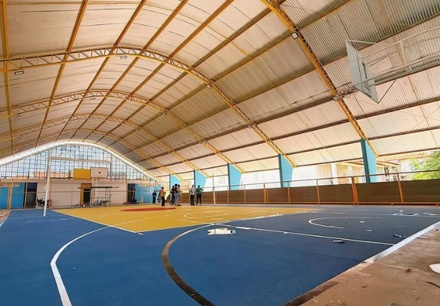Reforma e ampliação da quadra da Escola Municipal Dr. Nonato Ibiapina