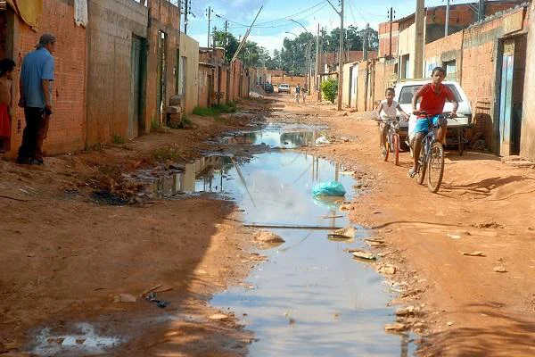 Ausência de saneamento básico
