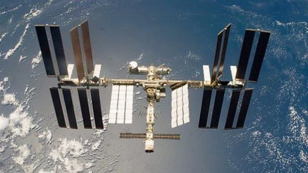 Estação Espacial Internacional na órbita da Terra