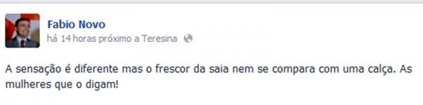 F&aacute;bio Novo em publica&ccedil;&atilde;o(Imagem:Reprodu&ccedil;&atilde;o)