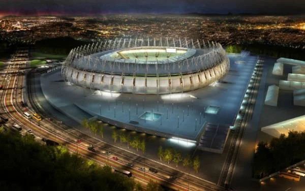 Imagem em 3D da Arena Castelão