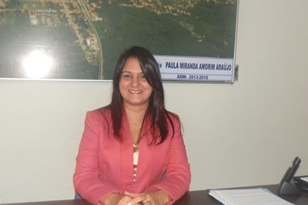Prefeita de Brasileira, Paula Miranda Amorim Araújo