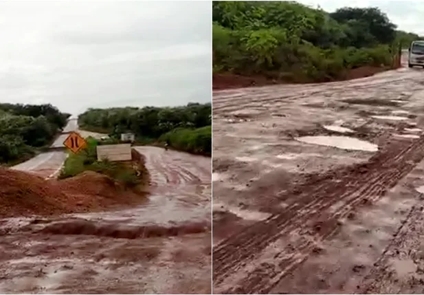 Moradores pedem construção de ponte que desabou na BR 222