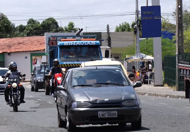 Strans inicia mudanças na sinalização do trânsito no Buenos Aires