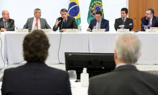 Reunião do presidente Bolsonaro com ministros