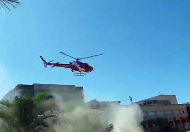 Helicóptero do Corpo de Bombeiros do DF cai em Vicente Pires