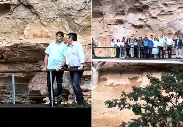 Bolsonaro visita Parque Nacional Serra da Capivara