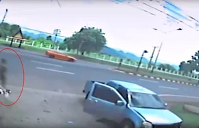 Vídeo mostra 'alma' saindo do corpo de mulher após acidente