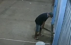 Bandido arromba comércio em frente a sede da PM em Porto; veja vídeo
