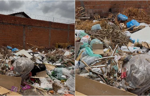 Moradores denunciam lixão a céu aberto no bairro Dirceu