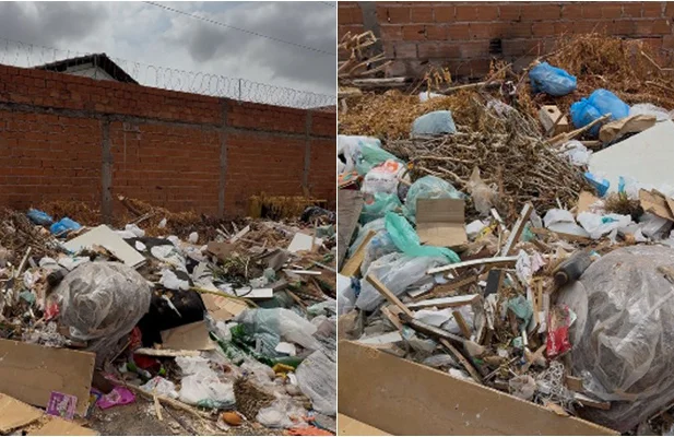 Moradores denunciam lixão a céu aberto no Dirceu e cobram ação imediata da Prefeitura de Teresina