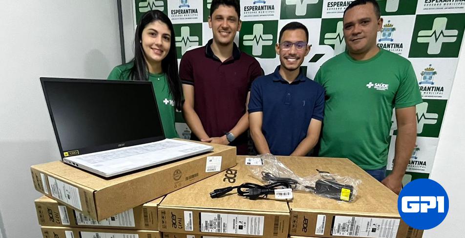 Prefeitura de Esperantina entrega novos computadores para UBSs - GP1